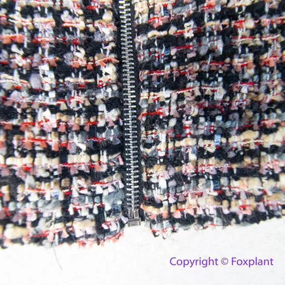 New! White House‎ Black Market tweed Multi Color Blazer, size 00P - Image 5