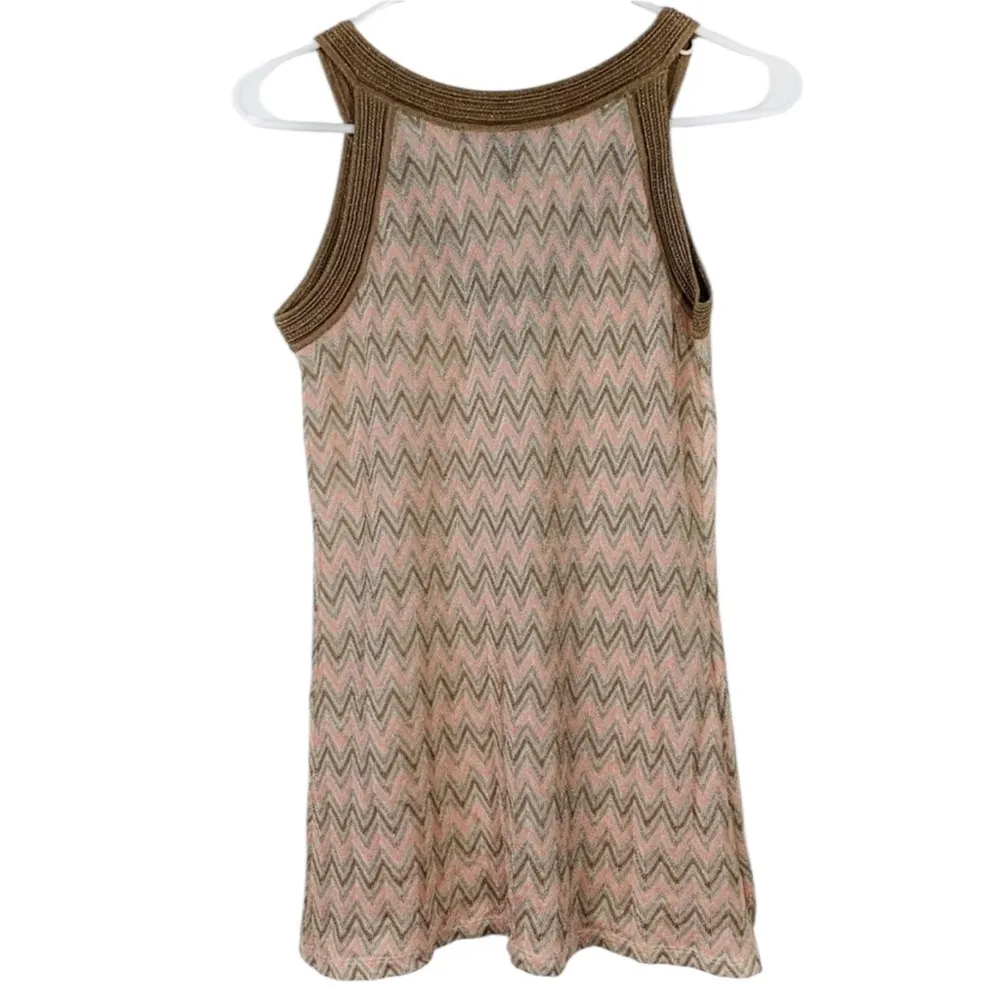 WHBM Chevron Metallic Knit Tank Top - Image 4