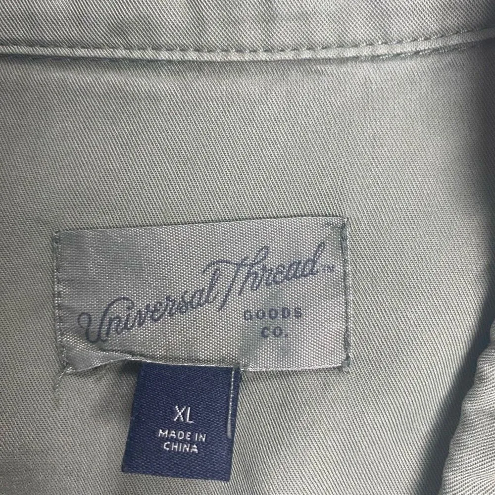 UNIVERSAL THREAD Women’s Military Theme Style Button Shirt Size XL Green SEE DES - Image 8