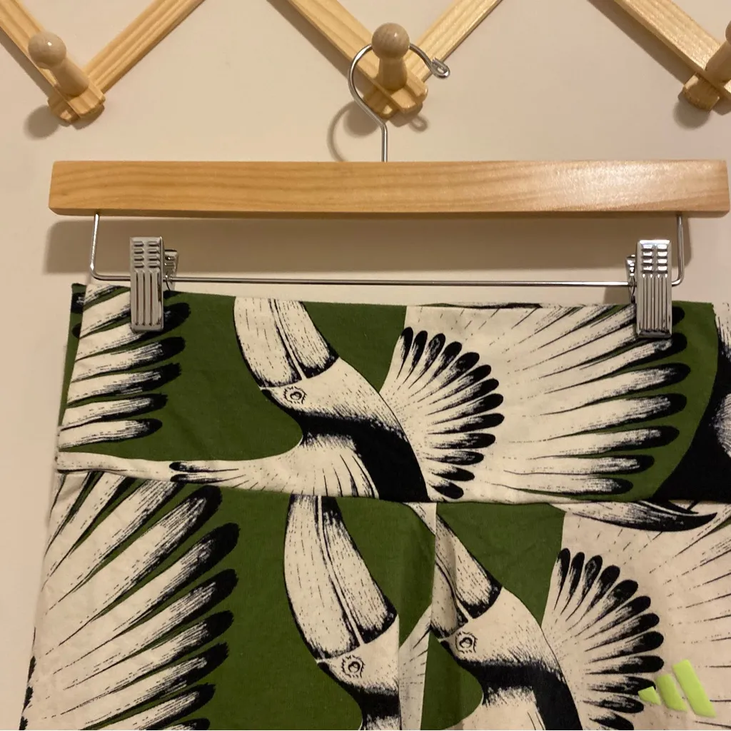 Adidas x Farm Rio Biker Shorts side Medium - Image 3