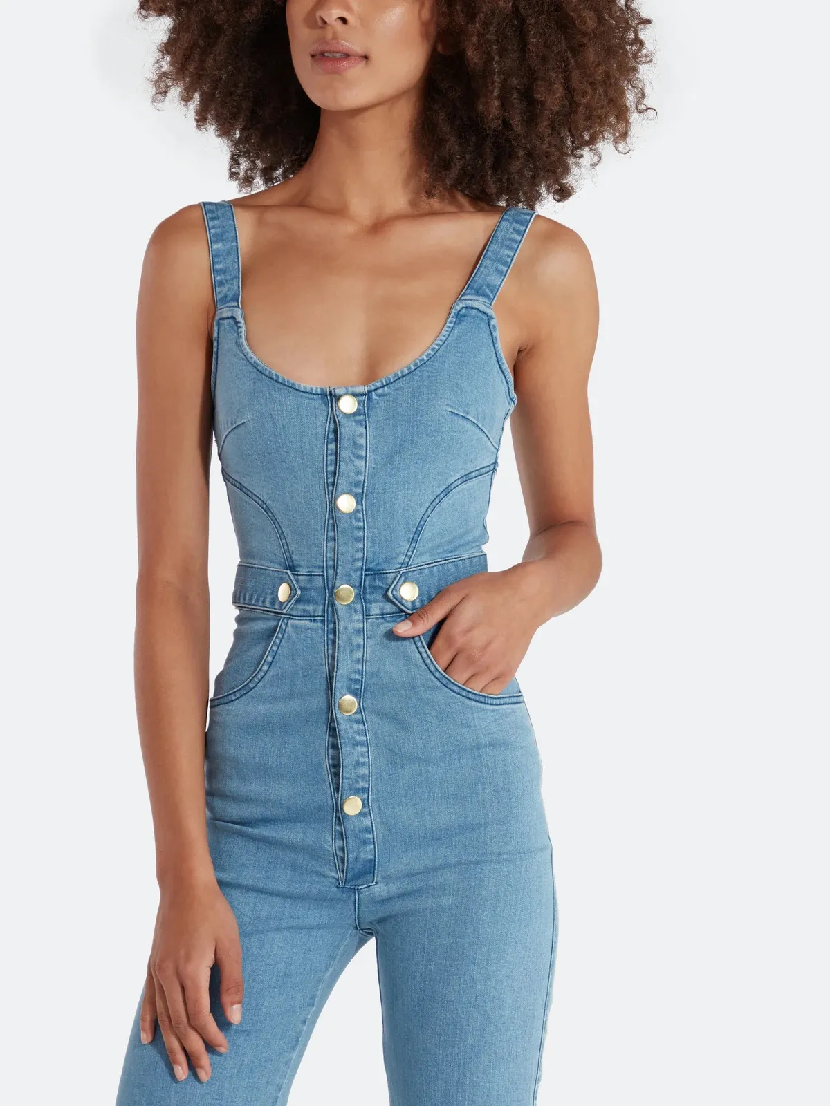 Finders Keepers Mia Denim Jumpsuit  - Image 2