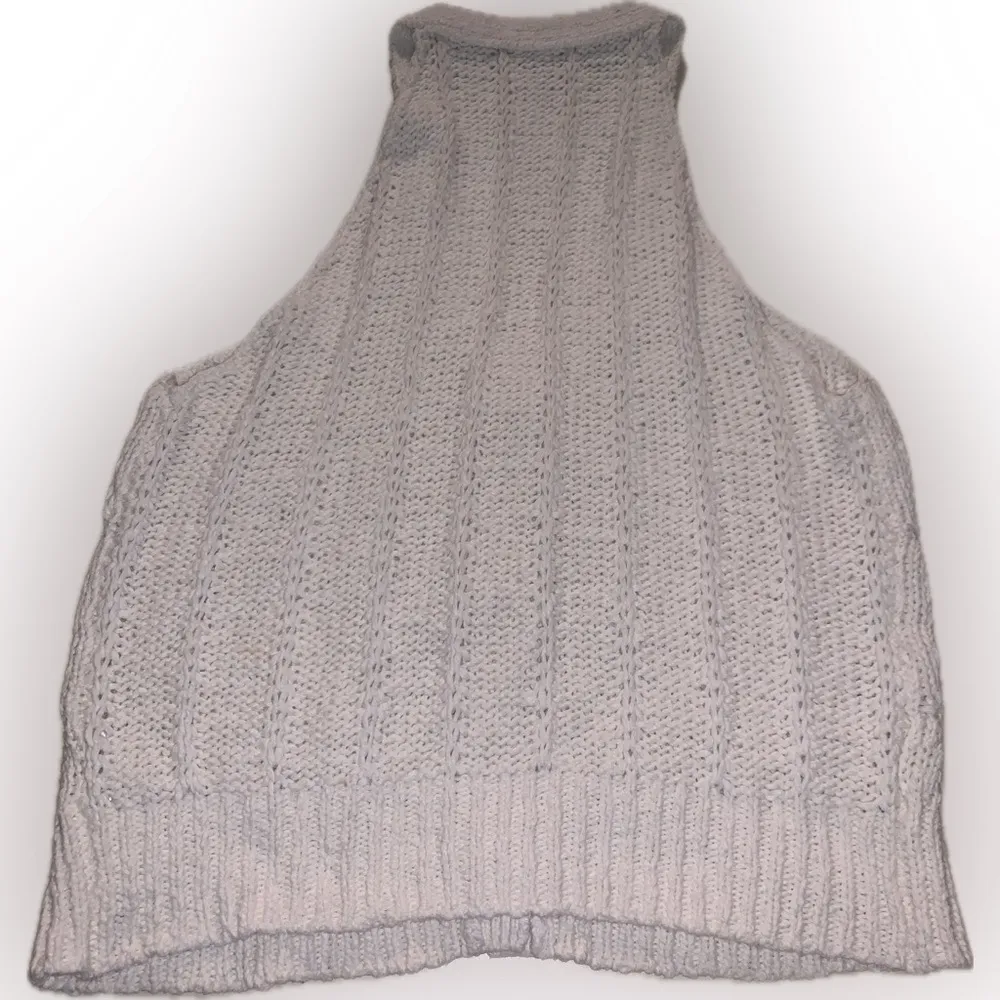 Pilcro Anthropologie Cable Knit Sleeveless Sweater Vest Tank Top Cream White XL - Image 11