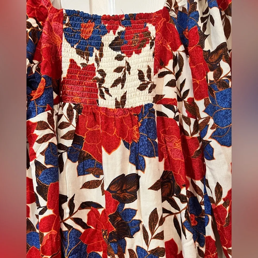 MAURICES Floral Sweetheart Babydoll Mini long sleeve Dress size Medium NWT - Image 7