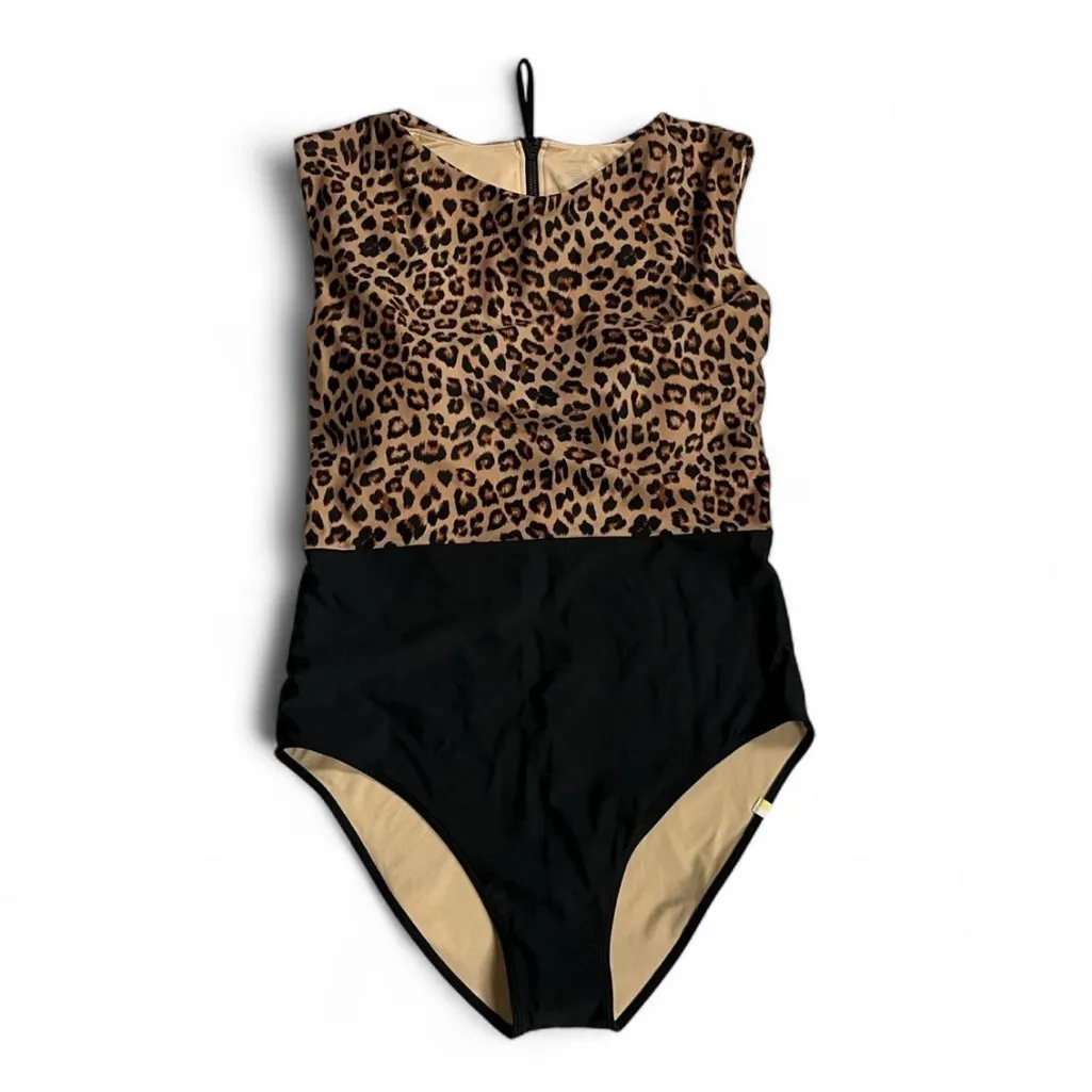 Summersalt  nwt Surf One Piece Swimsuit. Leopard and Black. Size 14 - Image 2