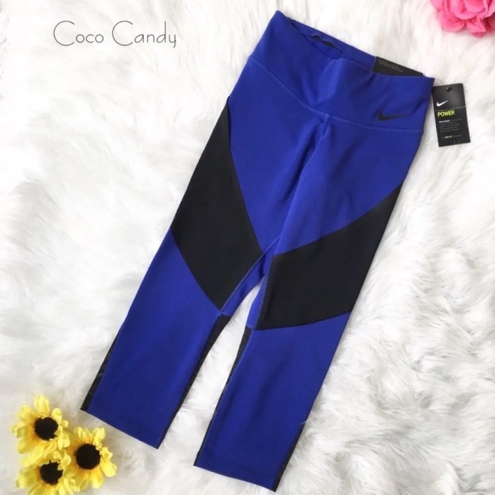 🆕Nike Power Legendary Blue Capris - Image 3