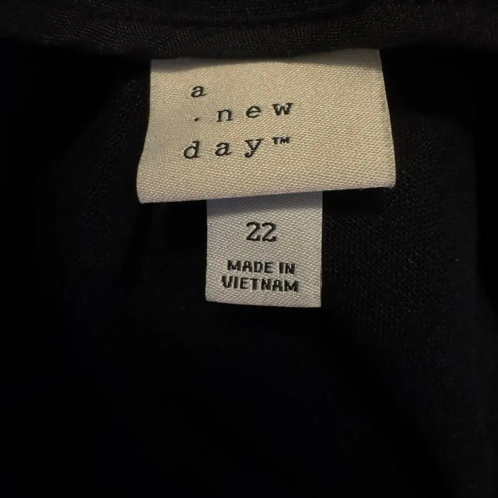 A New Day Women’s Black linen blend tailored mini skirt Plus SIze 22 - Image 4