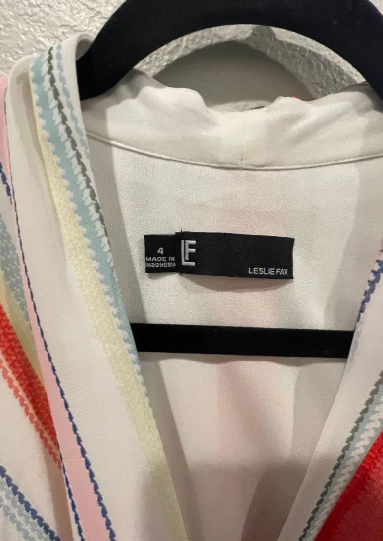 LESLY FAY Midi Stripes Dress - Image 3