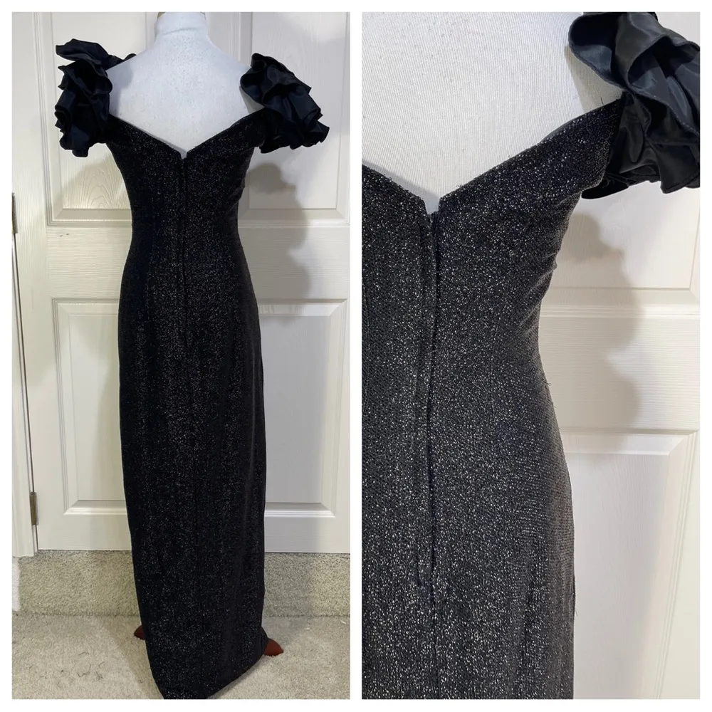 Vintage Nadine black gown Size 4 - Image 4