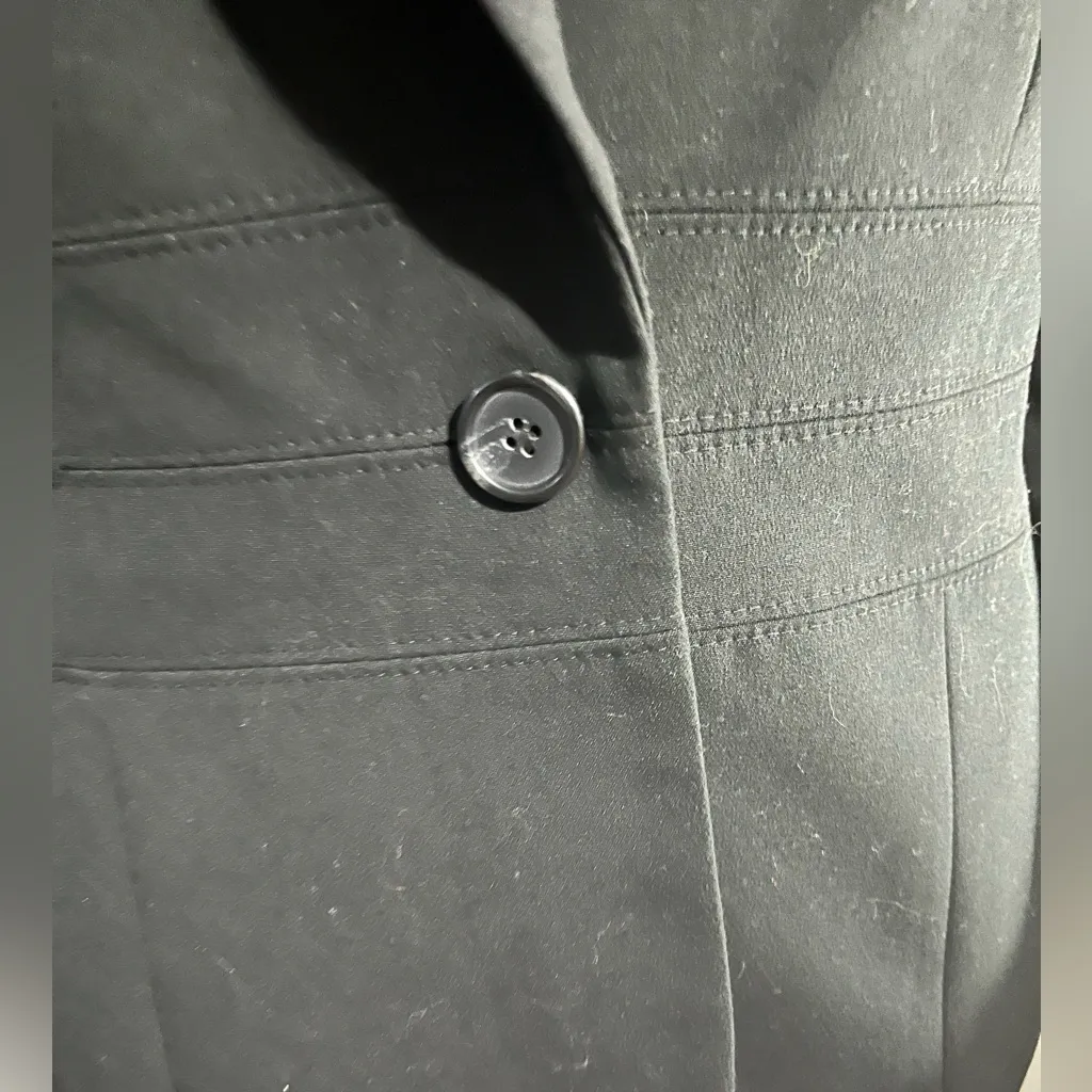 Jones New York Black  Stretch Blazer Size 10 - Image 11