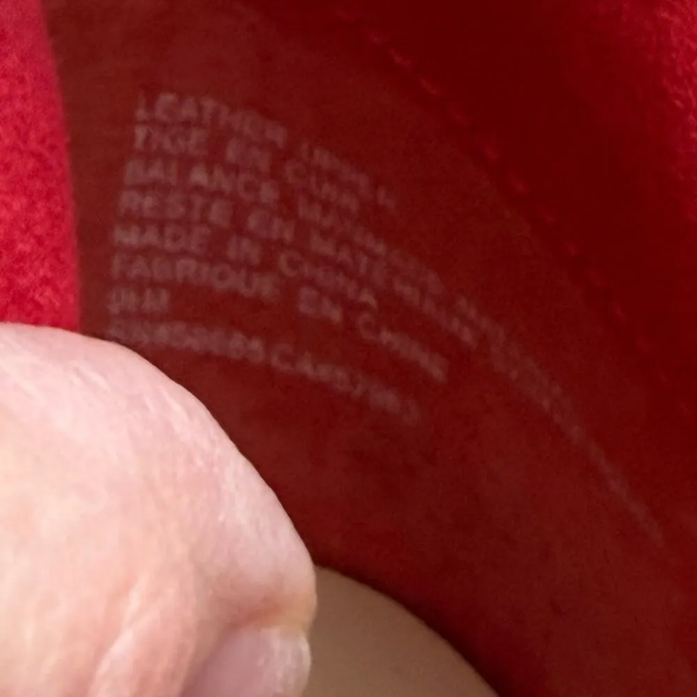 Leith Red Macee Suede Ankle Booties Sz 9.5 - Image 12