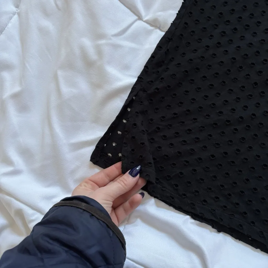 Eco Swim Beach Cover Up Dress Womens Size Small Black Grunge Gothic Summer - Image 5