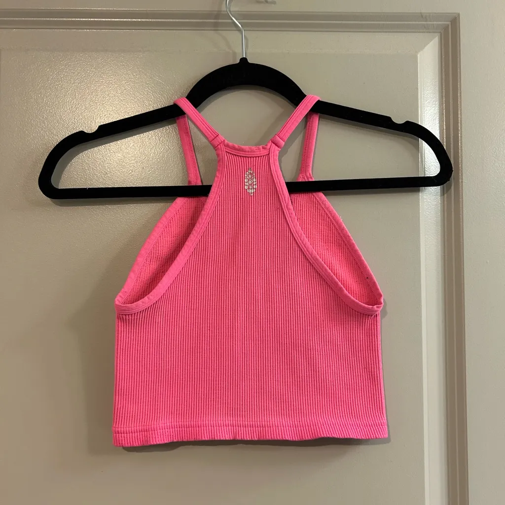 FP Movement Good Karma Happiness Runs Crop Tank Pink Size undefined - Image 3