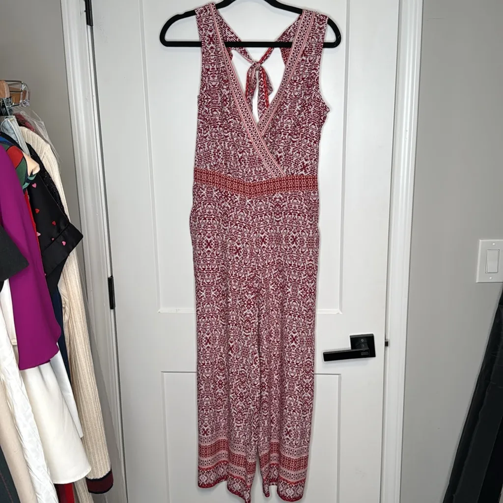 NWT Loft‎ Beach Red Jumpsuit - XS - Image 2