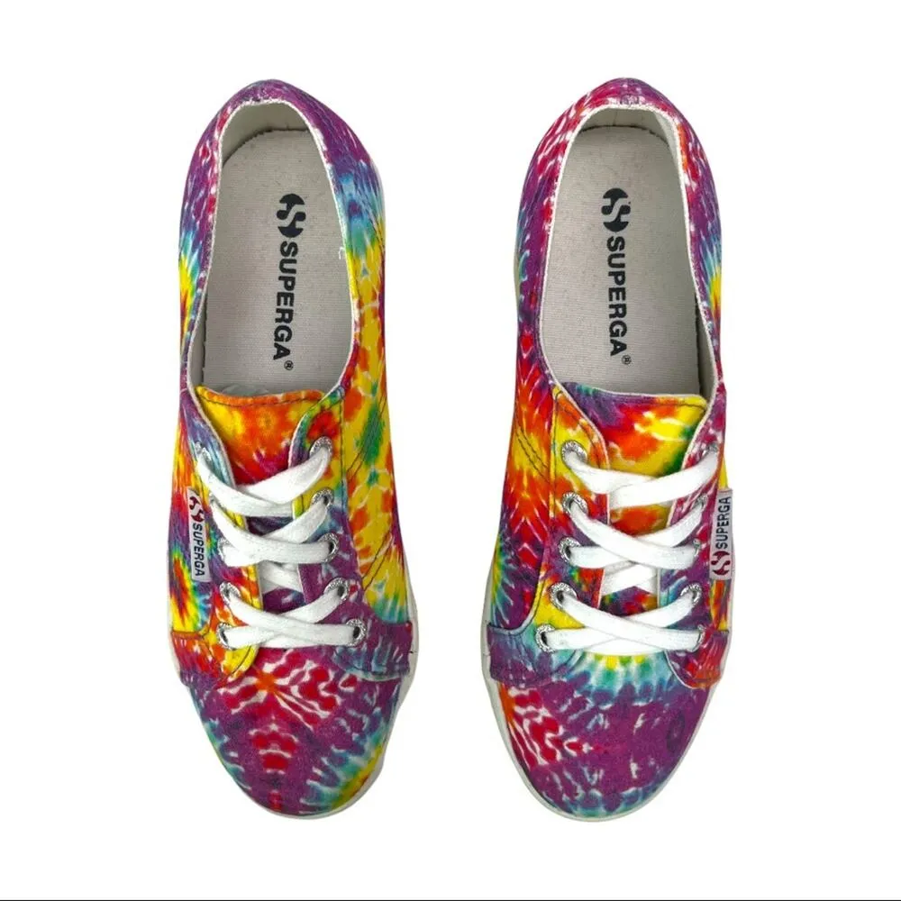 Superga 2790 Tie Dye Platform Retro Y2K Sneakers Shoes Womens Size 7 - Image 2