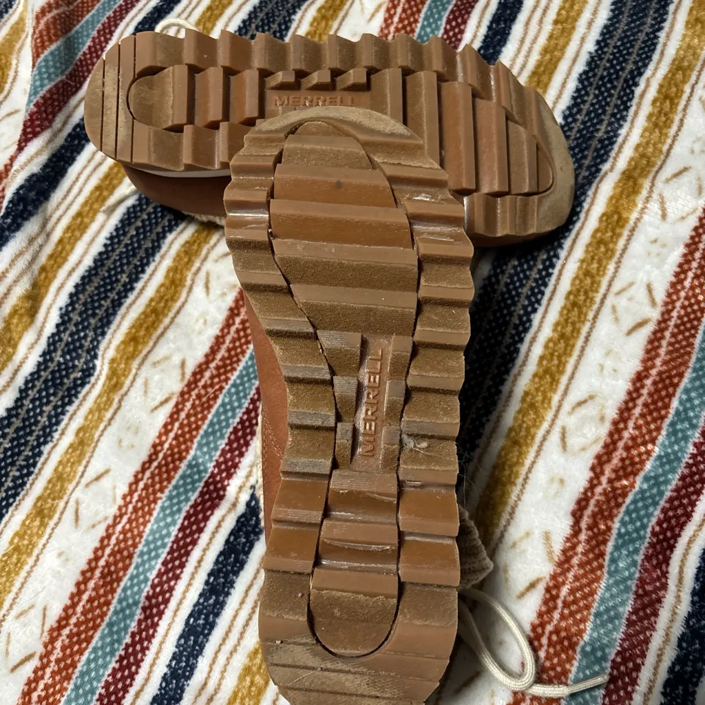 Merrell Cream Knit Ankle Boots - Image 4