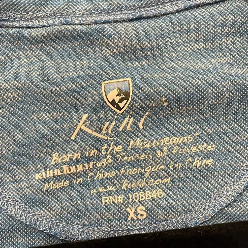 Kuhl Moonbeam full zip blue sweater jacket XS - Image 7