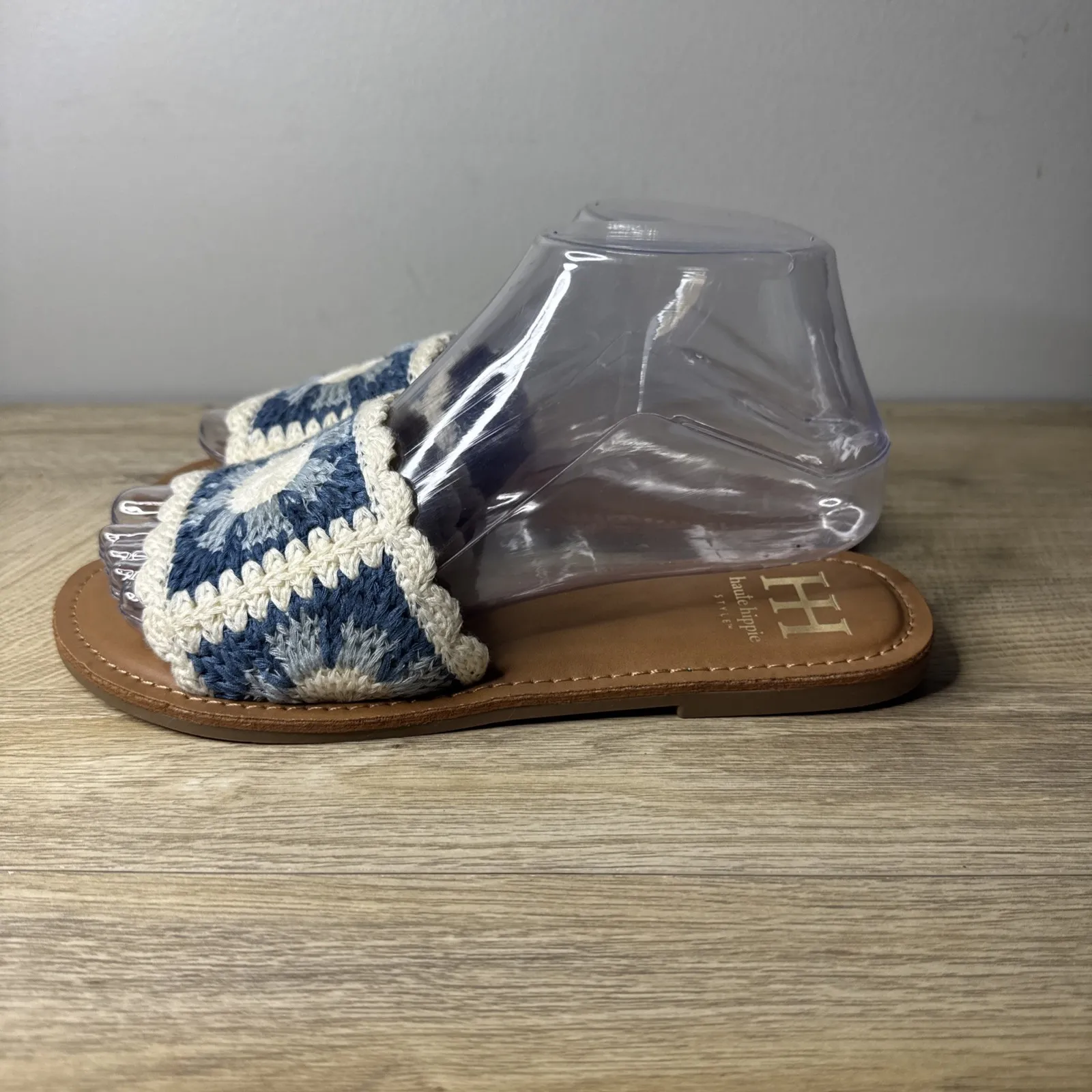 Haute Hippie Rianne Sandals Crochet Size 7 Beach Bohemian Hippie Casual Vacation - Image 2