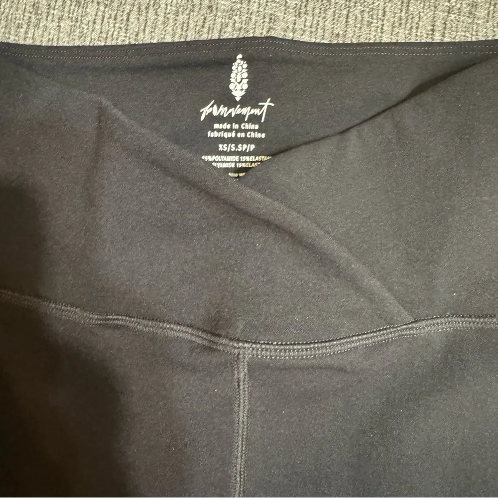 Free People Movement Black High Waisted Bike Shorts - Image 5