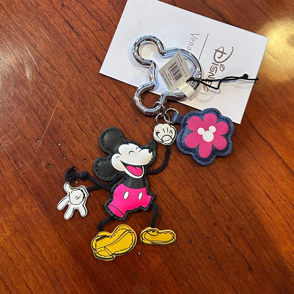 Vera Bradley Disney Limited Edition Sensational Mickey Ditsy Keyring Bag Charm - Image 2
