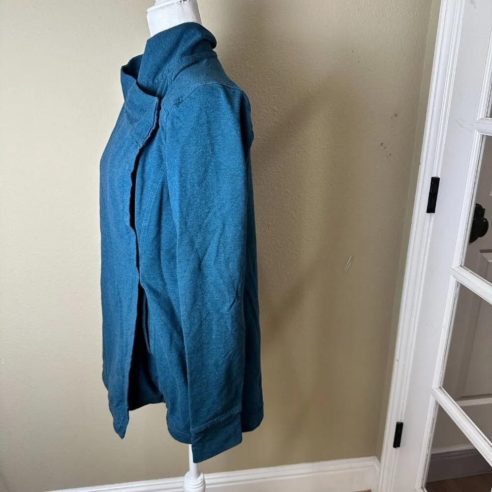 Lululemon Coast Wrap II Jacket Long Sleeve Top Coat Size 10 Teal - Image 8