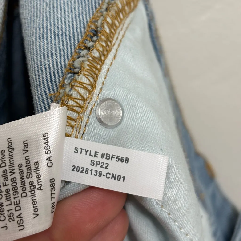 NWT J. Crew Tall Full-Length Demi-Boot Jean in Light Indigo Wash - Size 28 Tall - Image 6