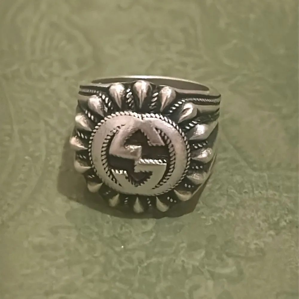 Gucci Interlocking G 20MM Silver 925 Ring Gucci Size 10/ US Size 5.25 - Image 2