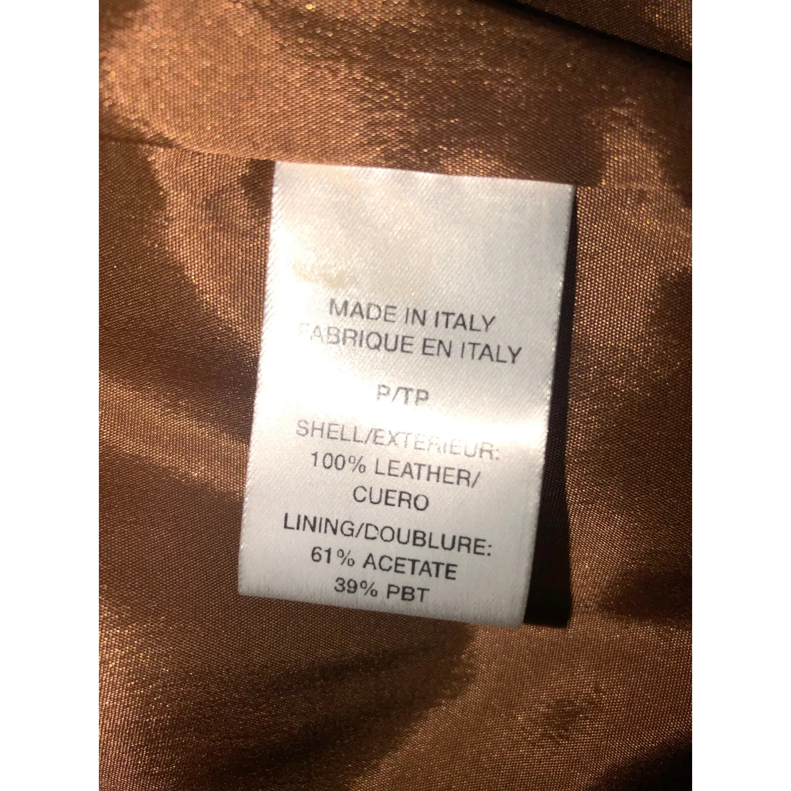 Theory Atara Leather Jacket Size P or XS Brown Moto Trucker Made in Italy Soft - Image 11