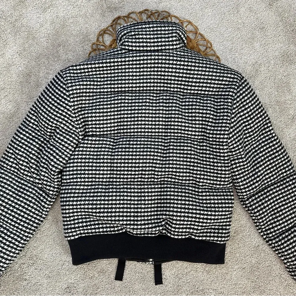 Tularosa X Revolve Ansley Puffer Houndstooth Wool Blend Jacket Coat Size XS - Image 10