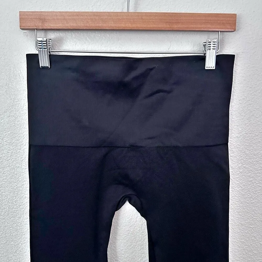 SPANX | Solid Black Thick Shapewear Leggings Tummy Thigh Smoother | Size 1X - Image 5