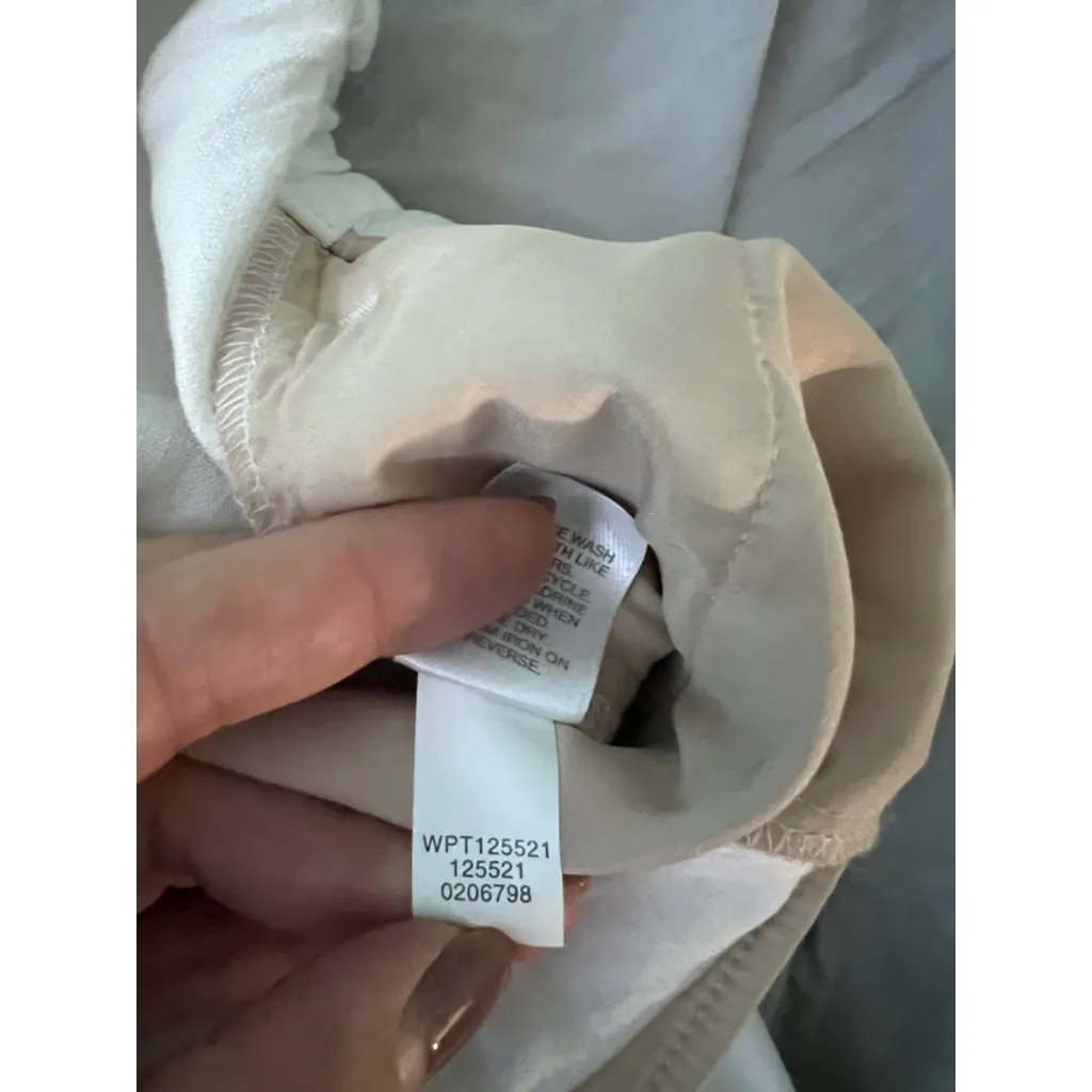 Women's J.Jill White Linen Stretch Trousers XL - Image 6