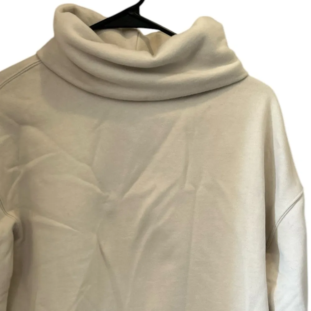 Athleta  Women's Ivory Funnel Neck Pullover Sweatshirt Size S Casual‎ - Image 12