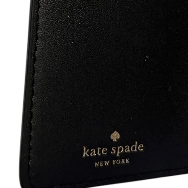 Kate Spade Staci Large Slim Bifold Wallet – Black Saffiano Leather (NWT) - Image 6