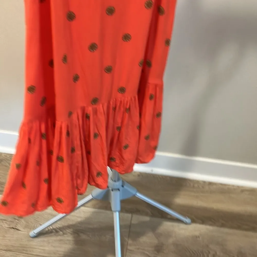 Arizona jeans orange sundress with daisy adjustable straps cross in back - Image 4