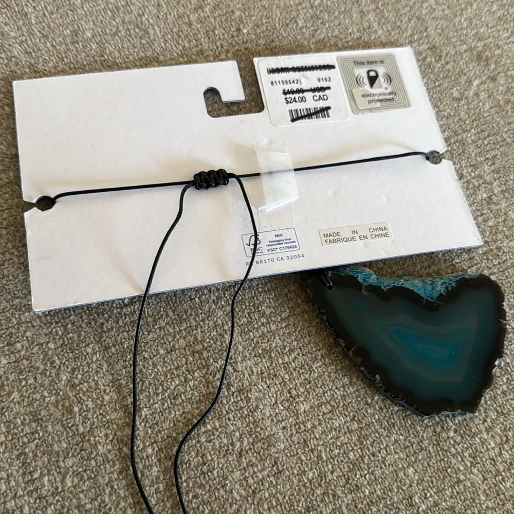 Urban Outfitters Blue Sasha Genuine Stone Cord Necklace - Image 3