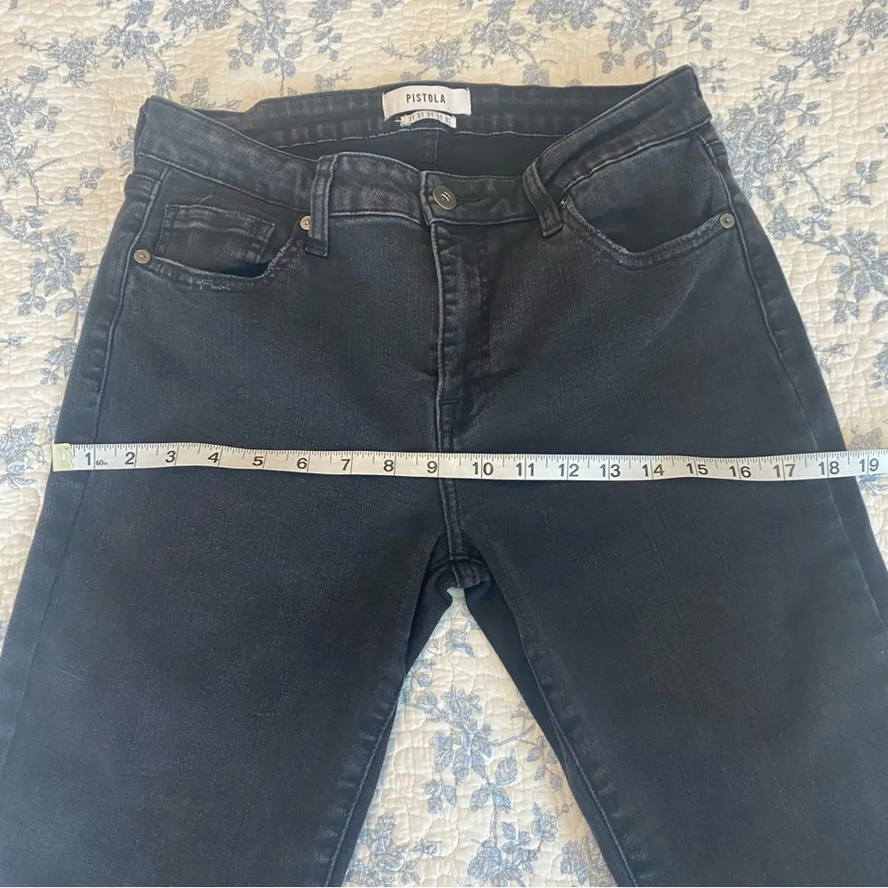 Pistola Aline High-Rise Dark Stone Vintage Edgy Skinny Ankle Jean Size 31/12 - Image 7