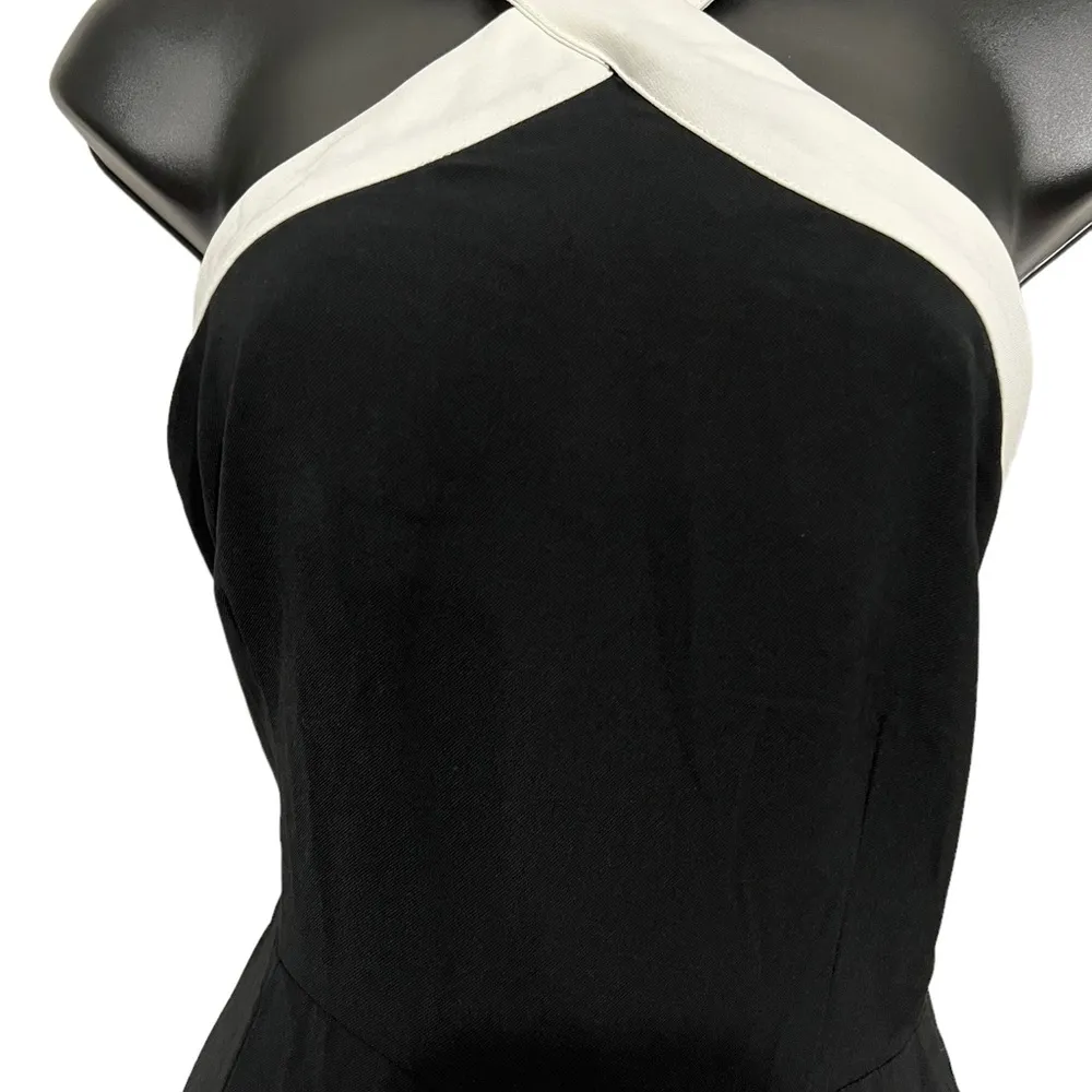 REVOLVE- Superdown laurien cross front  Black jumpsuit size Medium - Image 8