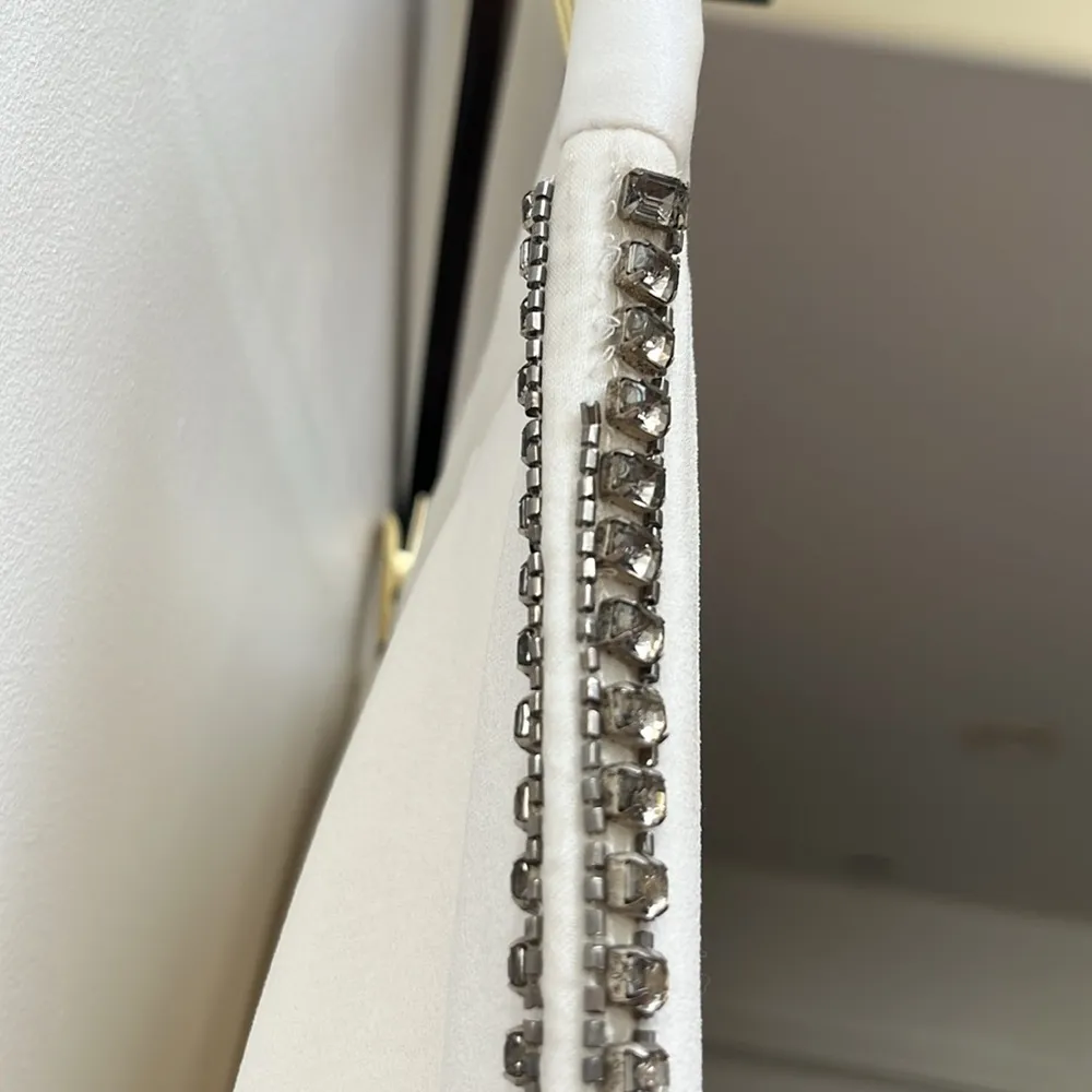 🆕 Haute Hippie | White Tuxedo Dress Pants with Beaded Side Stripes Size 2 - Image 6