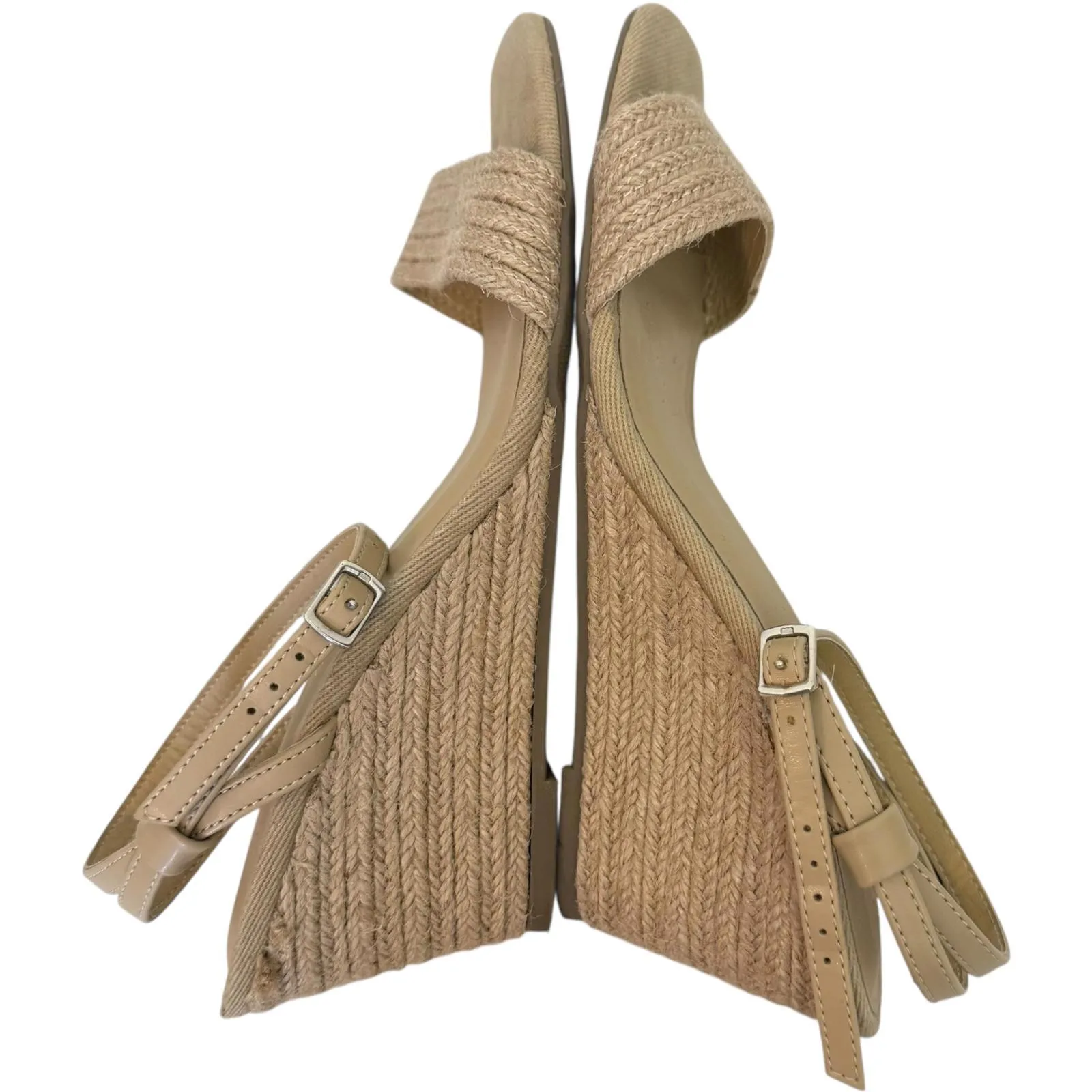 Joie Women's 8.5 Square Toe Wedge Block Heel Woven Coastal Sandal Beach Vacation - Image 7