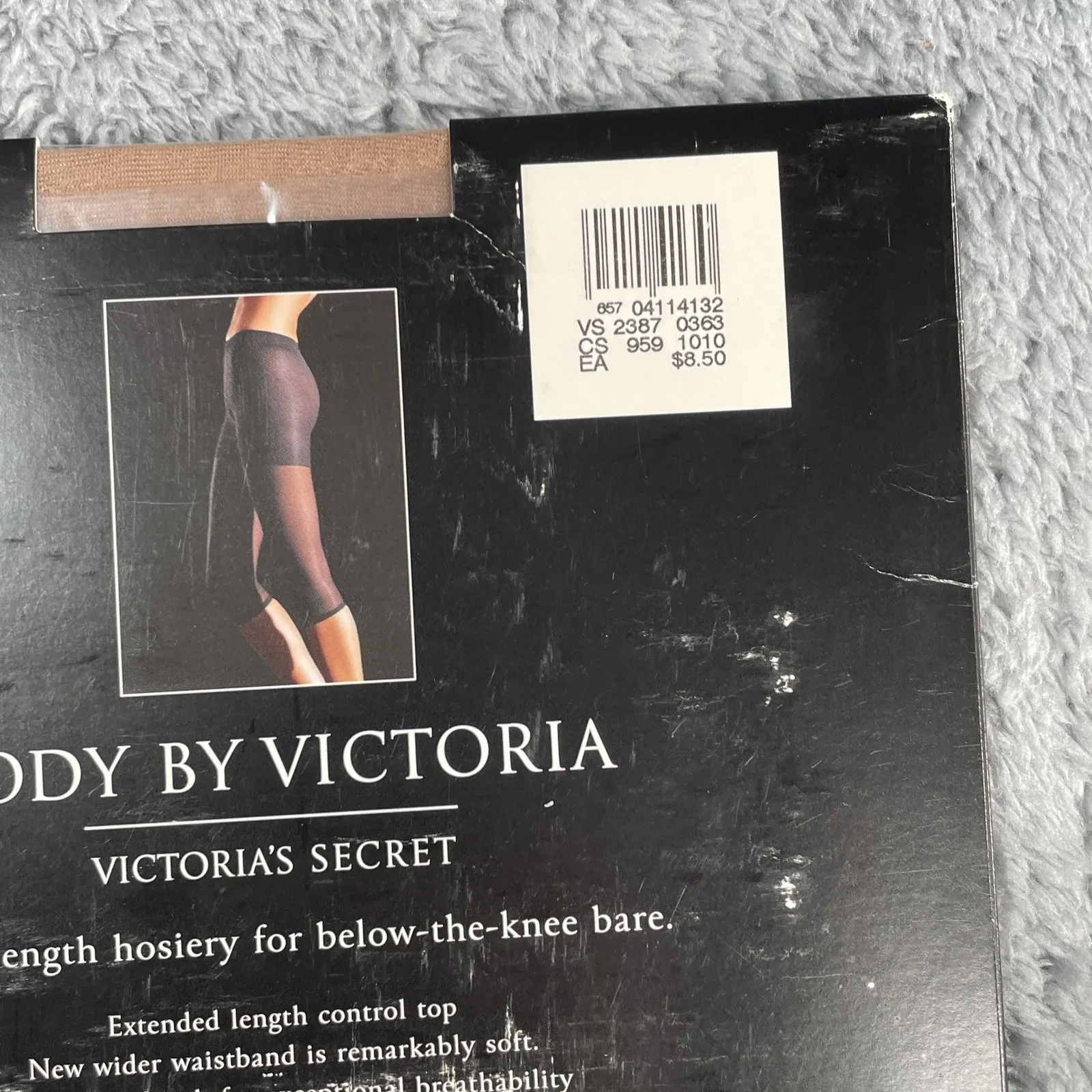 Victoria Secret FOOTLESS Control Top Pantyhose SIZE A Nude Capri Small - Image 7