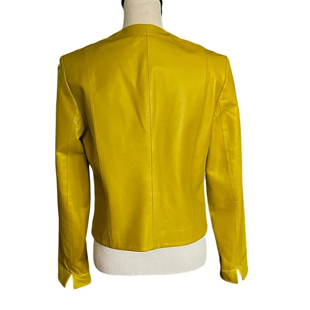 Spiegel genuine 100% pig, leather, rare color citrus green. Women’s size 8. - Image 5