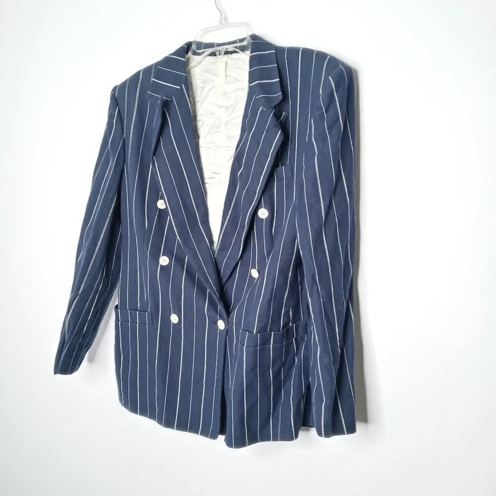 Burberry blue strip blazer - Image 2