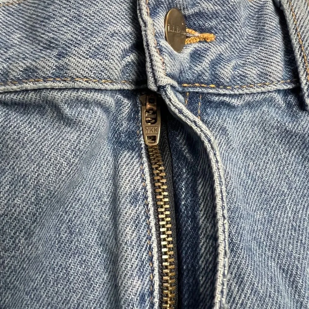 LL Bean Women Original Fit Denim Jeans Size 12 MT Medium Tall Blue Cotton Ins 29 - Image 6