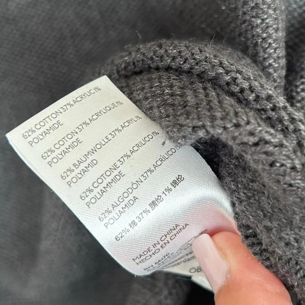 BDG Urban Outfitters Gray Balloon Sleeve Knit Sweater Sz S - Image 4