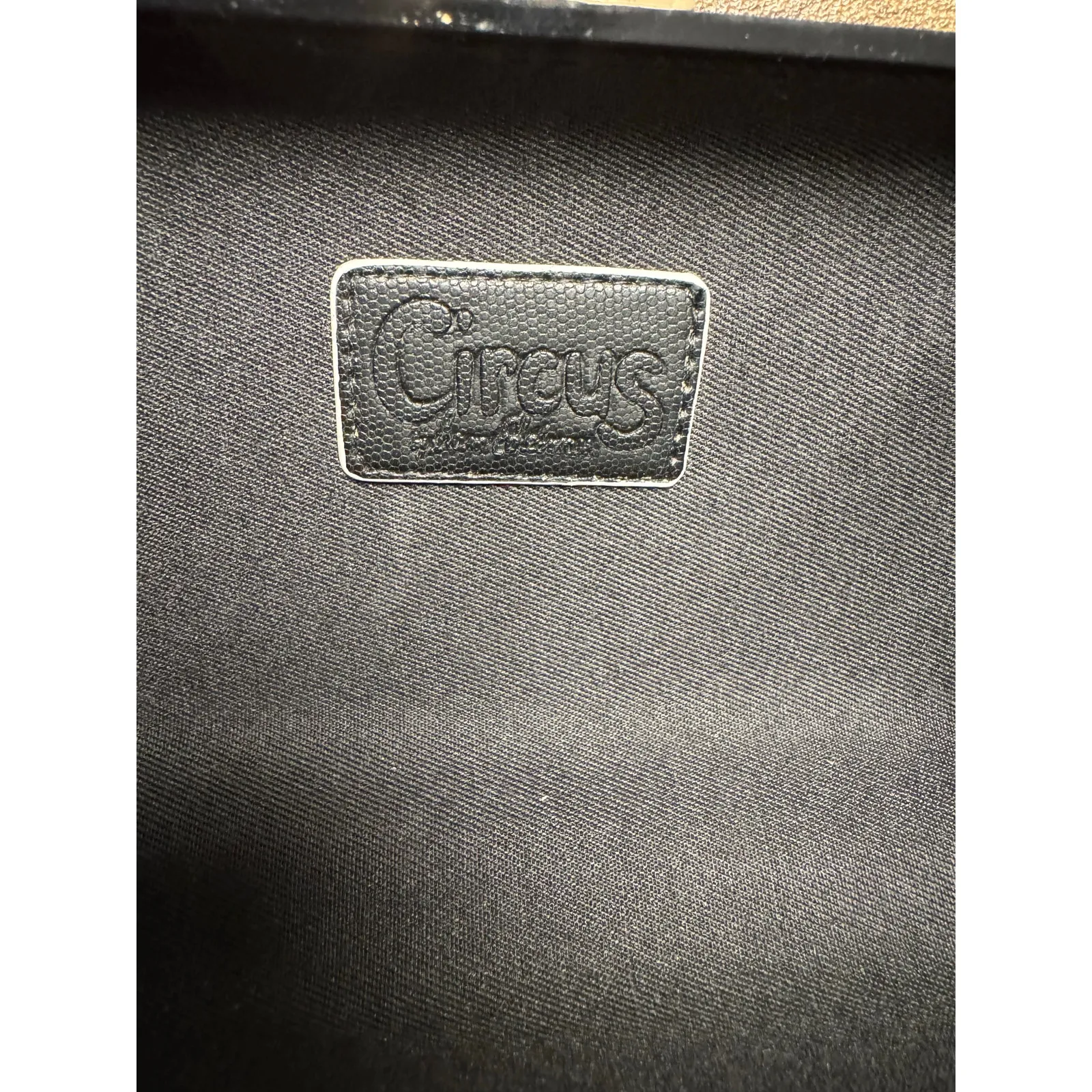 Circus Sam Edelmand Black Gold Star Celestial Acrylic Hard Shell Clutch Purse - Image 7