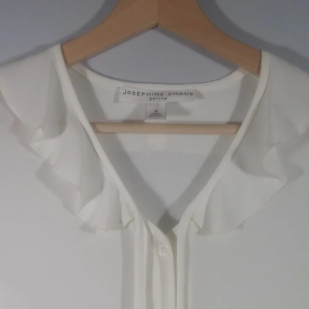 Josephine Chaus Long Sleeve Blouse Size 10 - Image 3