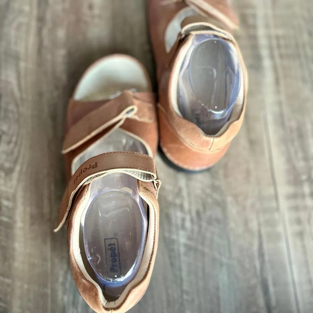 Propet Women’s Leather Walking Sandals Orthopedic Footwear Brown Size 10 - Image 8