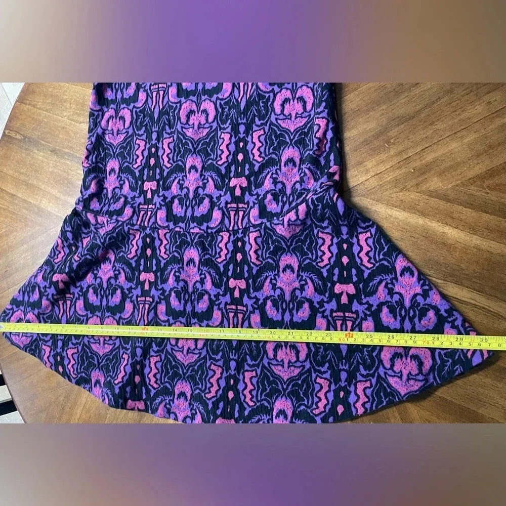 Free People Amelia Mock Neck Drop Waist Dress Sleeveless Boho Size XS - Image 3