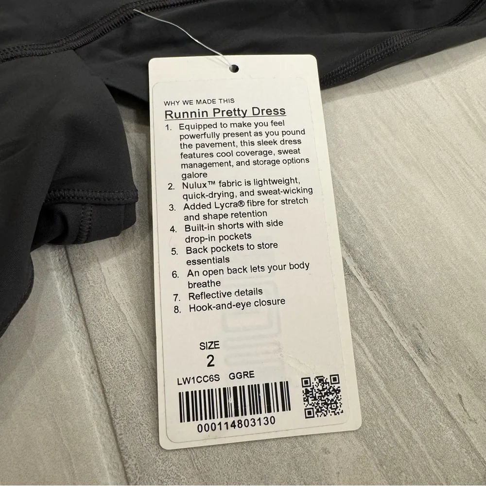 Lululemon | Runnin Pretty Dress | Graphite Grey | Size 2 - Image 9