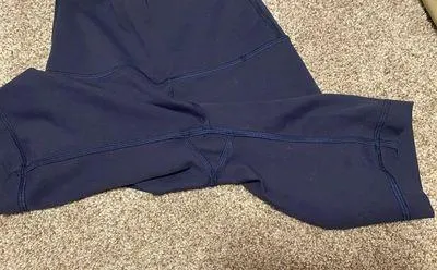 Lululemon Dark Blue Biker Shorts - Image 3
