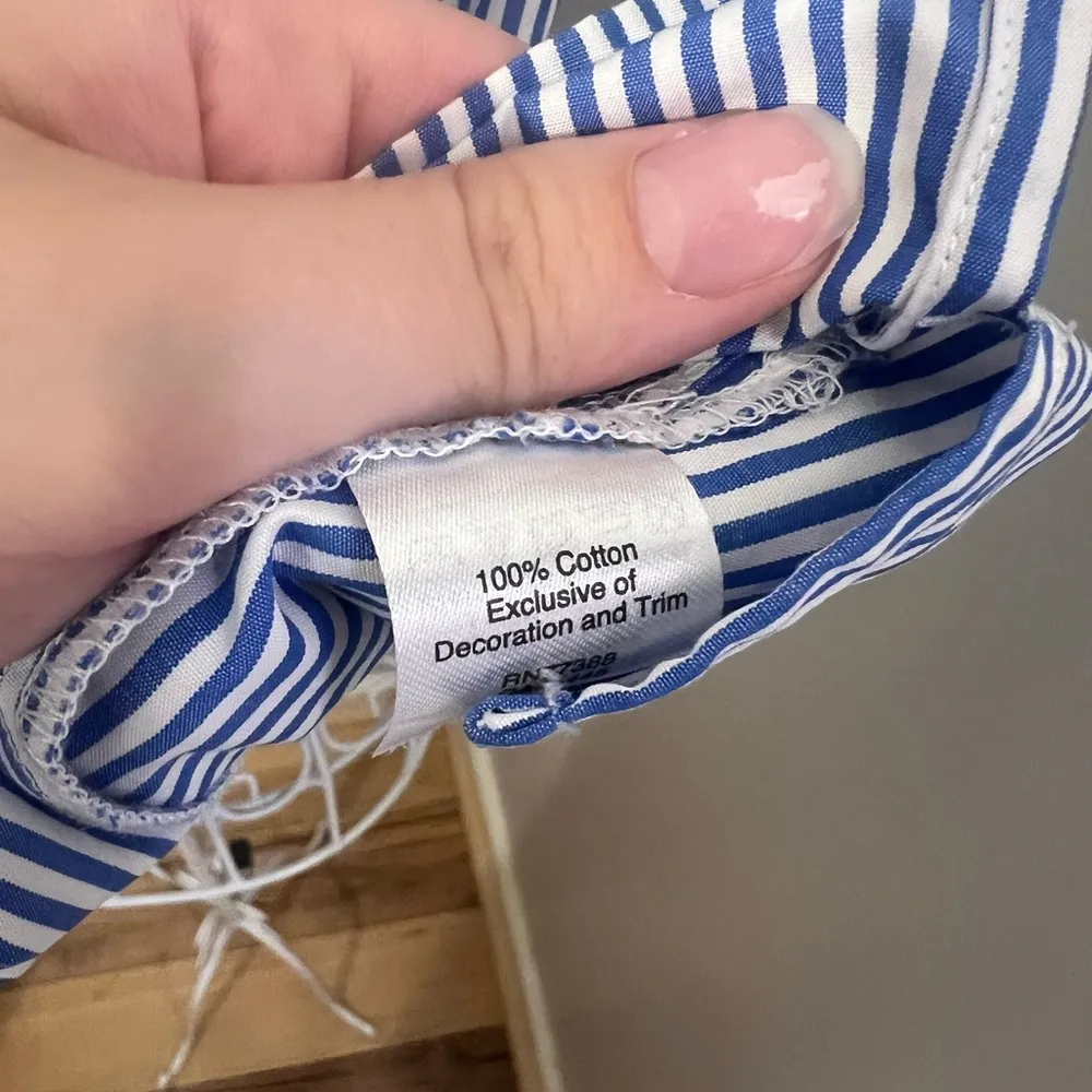 J Crew Size 6 Sleeveless Embroidered Tassel Top Coastal Classic Shirt Old Money - Image 5